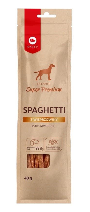MACED Svinekødsspaghetti - Hundegodbidder - 40g