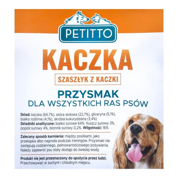 PETITTO Ank kebab - hundgodis - 500 g
