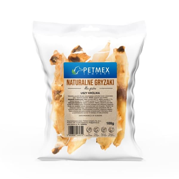 PETMEX koiran puruluu kaninkorva - 100g