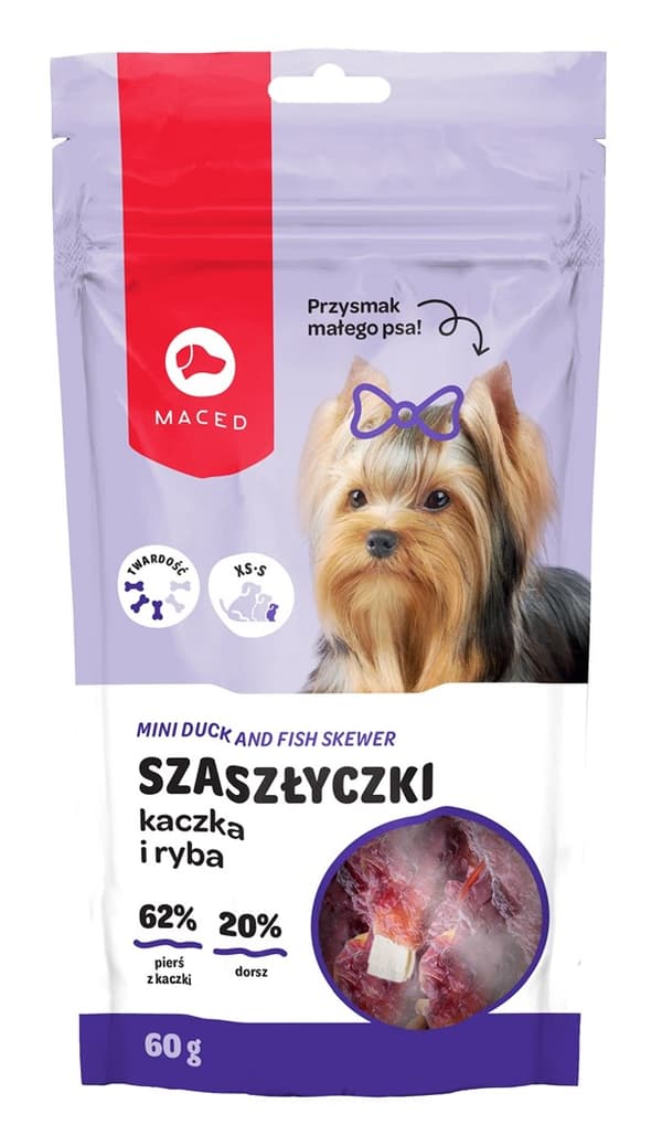 MACED Mini ankka- ja kalavarras - Koiran herkku - 60g