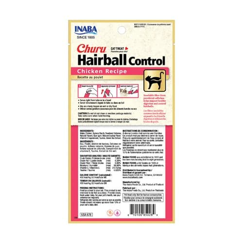 INABA Churu Hairball Chicken - kissanherkku - 4x14 g