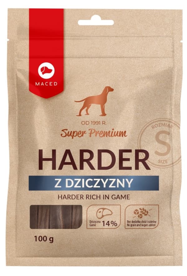 MACED Harder viltrik S - tuggbit för hundar - 100g