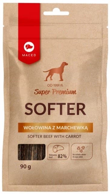 MACED Mjukare nötkött med morot - Hundgodis - 100g