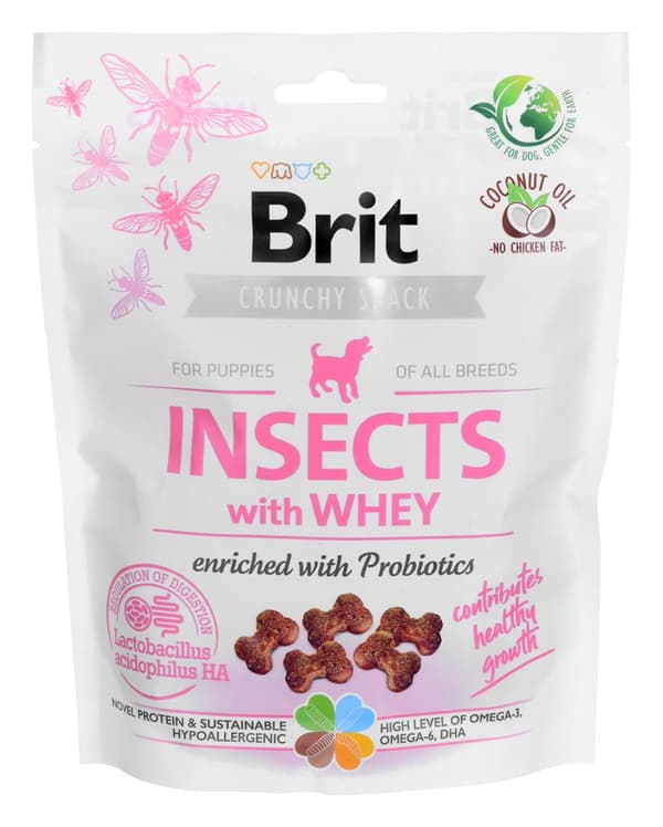 Brit Care Dog Insects & Whey - Koiran herkku - 200 g