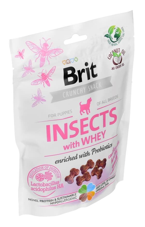 Brit Care Dog Insects & Whey - Koiran herkku - 200 g