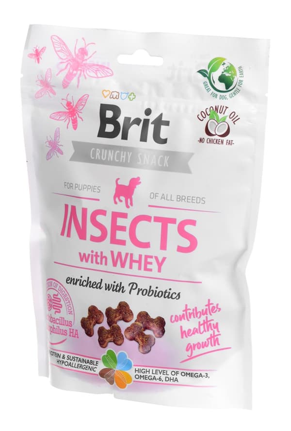 Brit Care Dog Insects & Whey - Hundegodbidder - 200 g