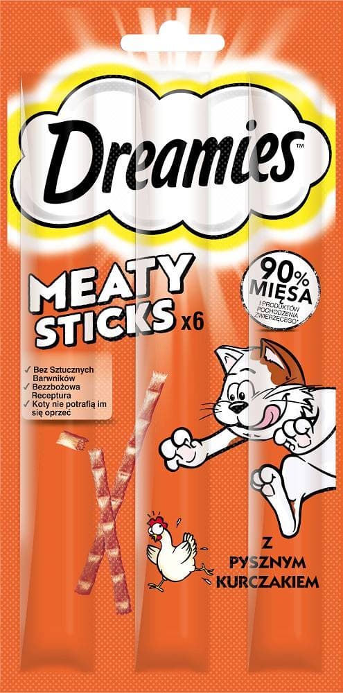 DREAMIES Meaty Sticks Chicken - kattgodis - 30 g