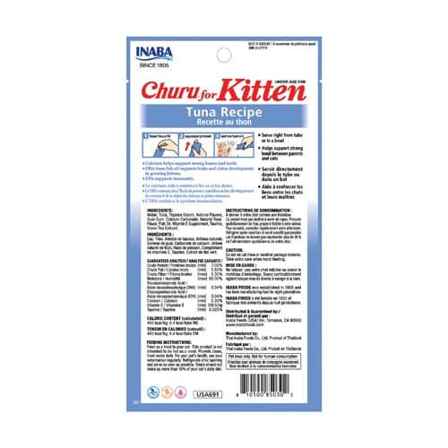 INABA Churu Kitten Tonnikala - kissan herkku - 4x14 g
