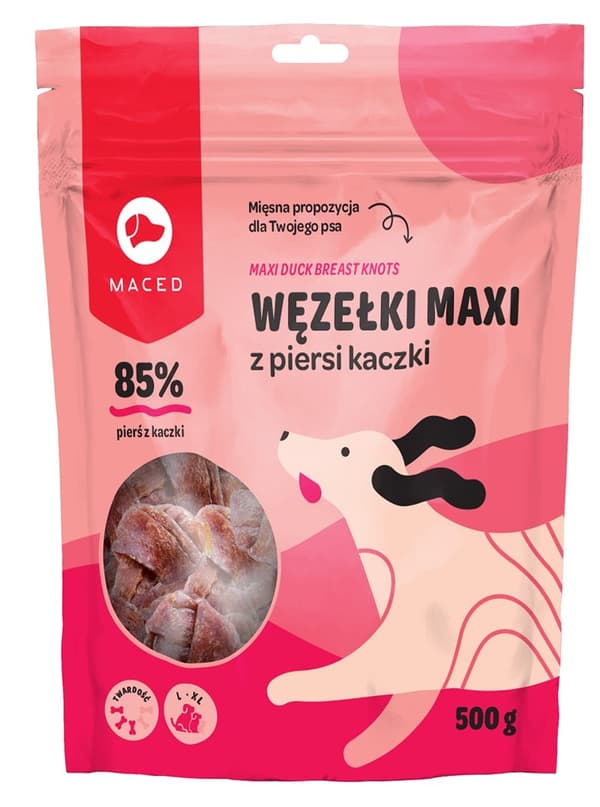 MACED Maxi andebrystknuder - Hundegodbidder - 500g