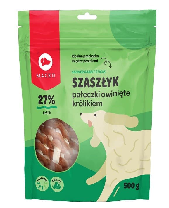MACED Kanininlindade råhudpinnar - tuggpinnar för hundar - 500 g