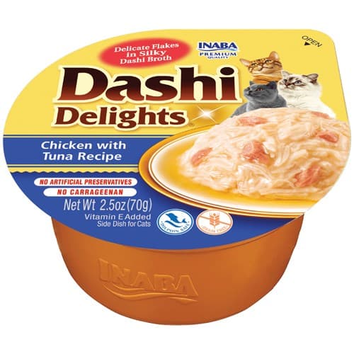 INABA Dashi Delights kylling-tunbouillon - kattegodbidder - 70 g
