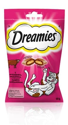 Dreamies 4008429037948 kissan kuivaruoka 60 g aikuisille naudanlihaa