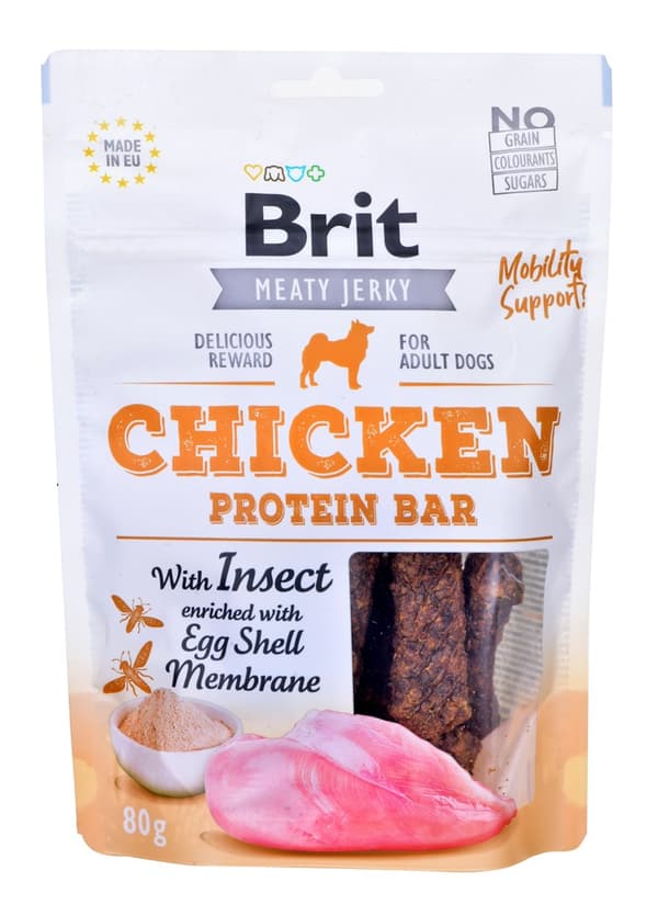 BRIT Meaty Jerky Meaty Protein -patukka, kananmakuinen - koiran herkku - 80 g