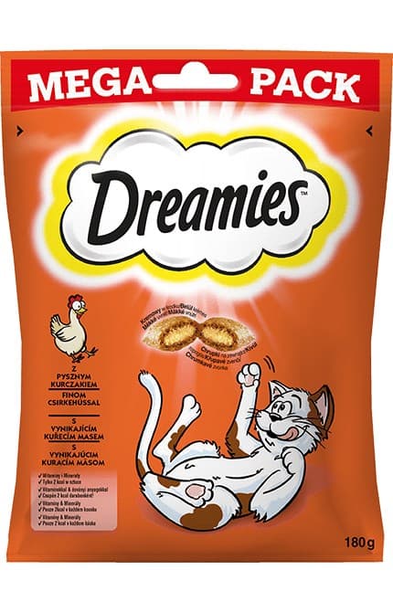 Dreamies 4008429092008 hunde-/kattegodbidder Snacks Kylling 180 g