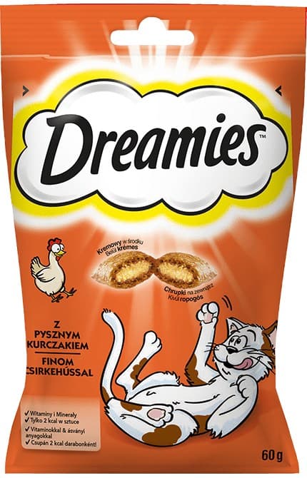 Dreamies 4008429037894 koiran/kissan herkkupalat Kana 60 g