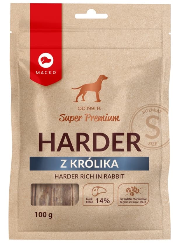 MACED Harder rik på kanin S - tuggfoder för hundar - 100 g
