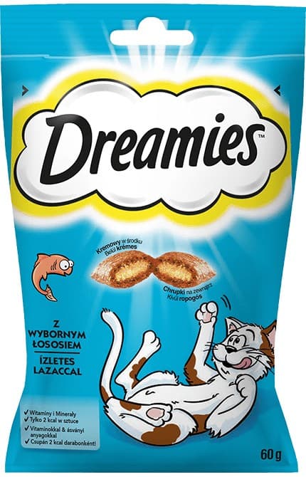 Dreamies 4008429037962 hunde-/kattegodbidder Snacks Laks 60 g