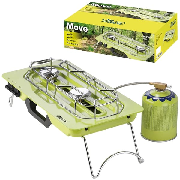 Meva Move Campingspis för Gaspatroner + Justerbar Brännare 4,6kW