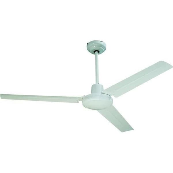 FARELEK - SEYCHELLES Ø 122 cm - Vändbar takfläkt - 3 vita lackade metallblad - 112416
