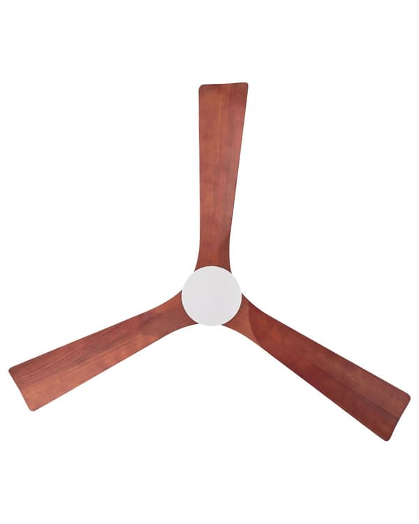 Loftsventilator Messing Jern og Massiv Mørkt Træ 130 x 54 cm Blade Fjernbetjening Støjsvag Lys Timer Moderne Soveværelse Stue Indretning