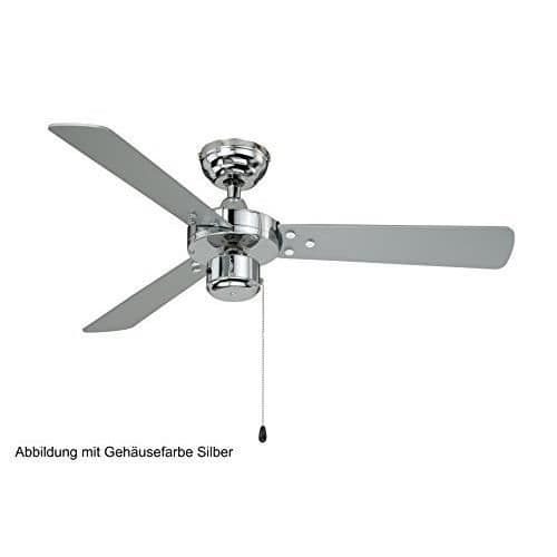 Takfläkt med LED-belysning - Cyrus - 107 cm - Trä - Metall