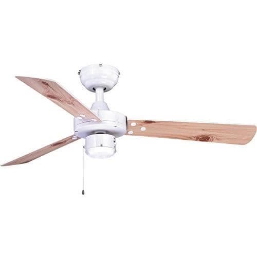 Takfläkt med LED-belysning - Cyrus - 107 cm - Trä - Metall