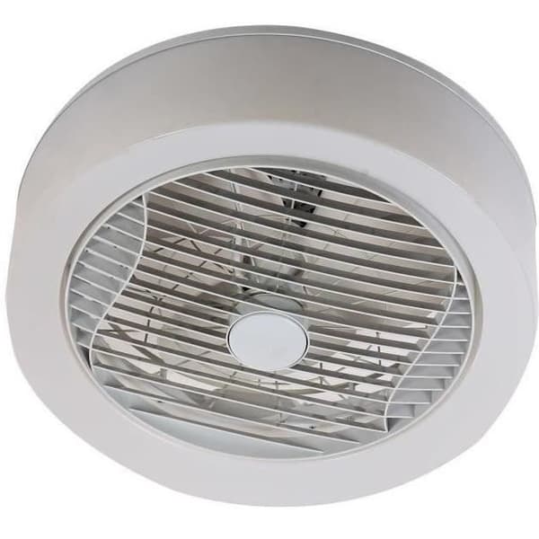 LUFT -LIGHT CROWN - Vit takfläkt Ø40cm 95W med LED -belysningskrona