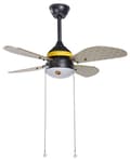 Miniatyrbillede 1 af 9: Loftventilator med lys Multifarvet 50 x 95 cm Støjsvag Ventilator til Loft med 4 Blade Hastighedskontrol til Soveværelse