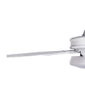 Miniatyrbillede 8 af 9: Loftventilator med lys Hvid Lyst Træ 50 x 110 cm Støjsvag Ventilator til Loft med Fjernbetjening og 5 Blade Hastighedskontrol til Soveværelse