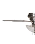 Miniatyrbillede 6 af 7: Loftsventilator med lys sølv med lys træ glas træ med ledning 6 hastighedsindstillinger 3 lysfarver traditionel til soveværelse