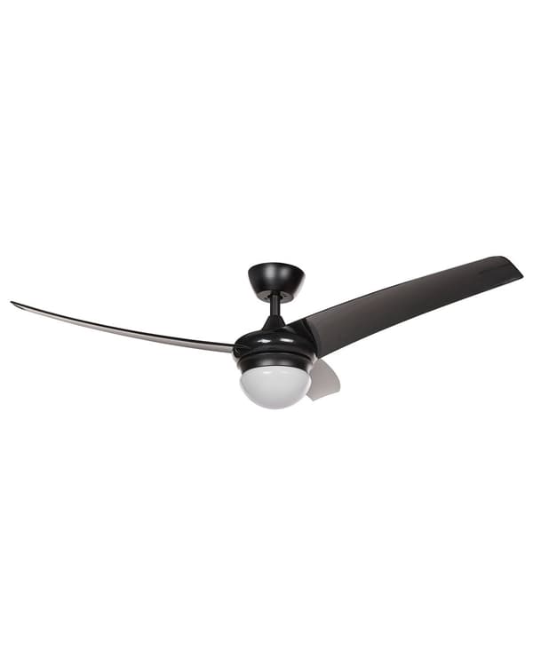 Takvifte med lys Ventilator Svart syntetisk materiale Fjernkontroll 6 hastighetsalternativer 3 lystemperaturer Tradisjonell Stue Soverom