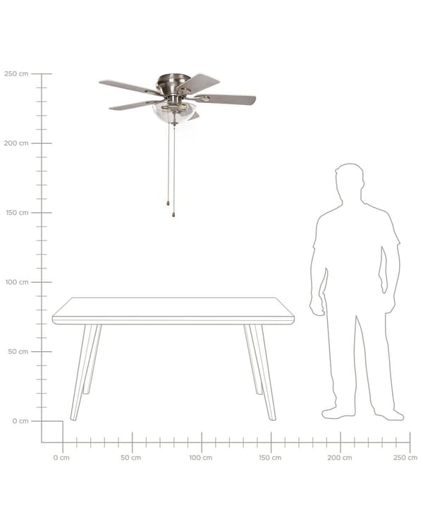 Takvifte med lys Ventilator Sølv med lys Tre Tre Trekkbryter 3 hastighetsalternativer Metall Kryssfiner Tradisjonell Stue Soverom