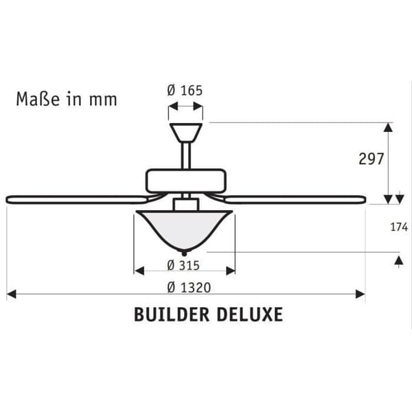 Tv Stativ - Fläkt 50572 Ny Brons 132 Cm Takfläkt Belysning Stål 65 W 132