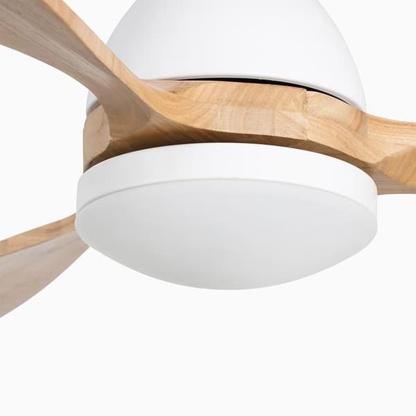 Faro Barcelona 33524 - POROS LED Vit takfläkt med DC-motor