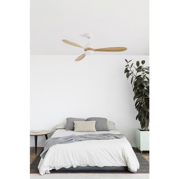 Faro Barcelona 33524 - POROS LED Vit takfläkt med DC-motor