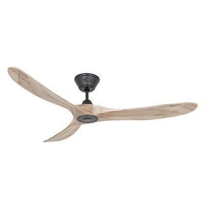 Eco Genuino Takfläkt 152cm Svart Naturträ - CASAFAN -