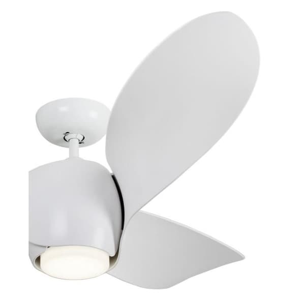 Eco Helix 132 Cm Vit Design Takfläkt med LED-ljus och Fjärrkontroll