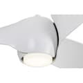 Miniatyrbild 2 av 4: Eco Helix 132 Cm Vit Design Takfläkt med LED-ljus och Fjärrkontroll