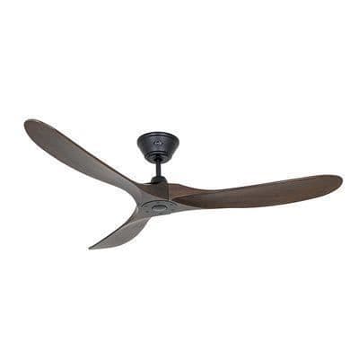 Eco Genuino Takfläkt 152cm Svart Mörk Valnöt - CASAFAN -