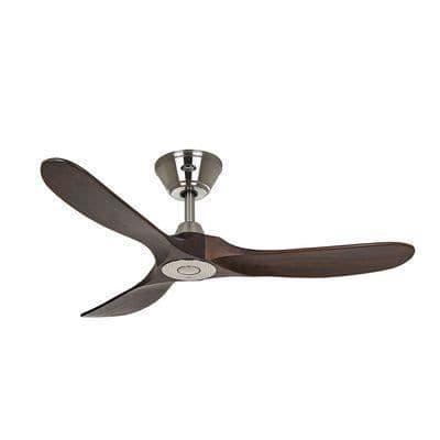 Eco Genuino Takfläkt 122cm Krom Valnöt - CASAFAN -