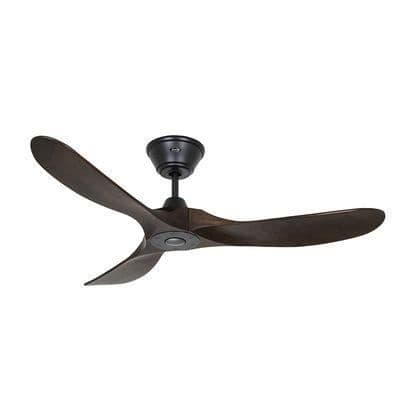Eco Genuino Takfläkt 122cm Svart Mörk Valnöt - CASAFAN -