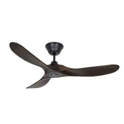 Eco Genuino Takfläkt 122cm Svart Mörk Valnöt - CASAFAN -