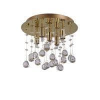Taklampa MOONLIGHT Gold 5x40W - IDEAL LUX - 094663