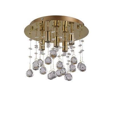 Taklampa MOONLIGHT Gold 5x40W - IDEAL LUX - 094663