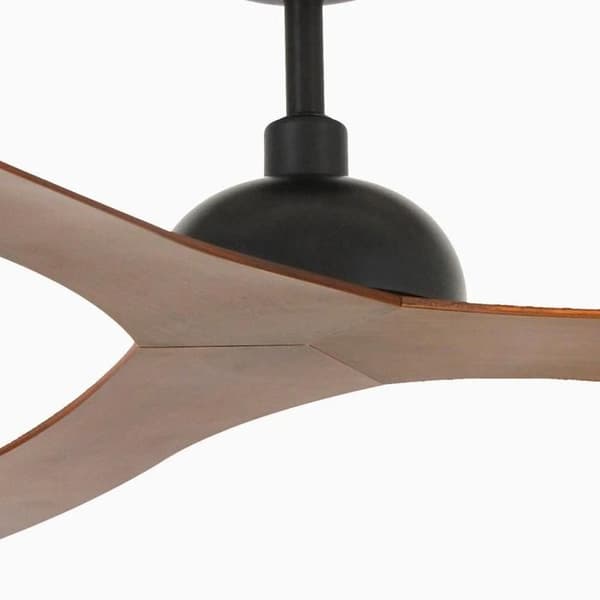 Gotland från Faro en modern DC takfläkt med bruna Abs blad Brun