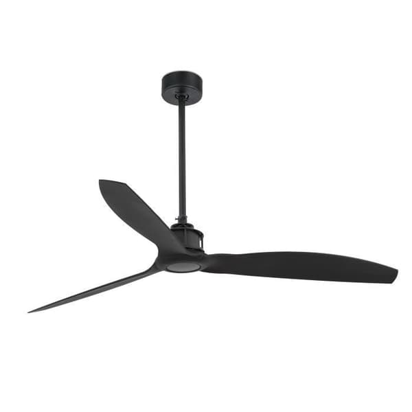 JUST FAN Mattsvart takfläkt med DC-motor