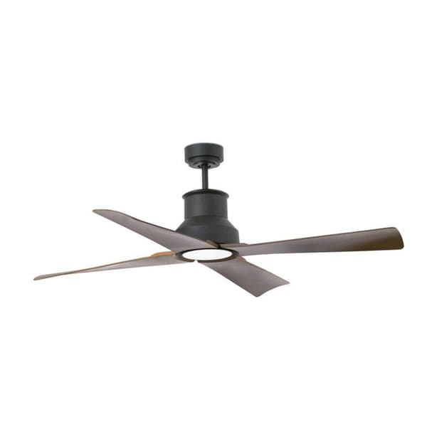Takfläkt - Faro - Winche 33481-7 - Svart - Mörkbrun - LED IP44
