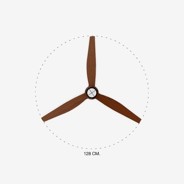 Takfläkt - FARO - Just Fan - Svart - Stål - LED 6 hastigheter