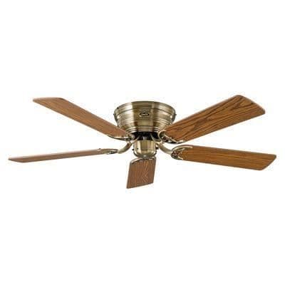 Takfläkt Classic Flat 132-III 132cm Mässing Ek Bok - CASAFAN -