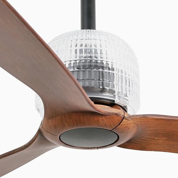 Takfläkt - FARO - DECO FAN 33395D - 128 cm - 6 hastigheter - Mörkbrown trä, matt svart